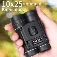 High Power Binoculars Professional Telescope Mini Compact Pocket Telescopio Long Reach HD Binoculars Travel Hiking Camping Scope