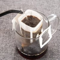 150Pcs Portable Tea Bags Coffee Filter Bag with Hanging Ear Design Disposable Drip Coffee Filter Paper Teabag for Home Camping