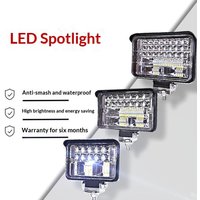 LED Spotlights for Cars Waterproof Super Bright 6000K Headlights for Trucks Offroad Safety