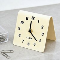 Acrylic Tabletop Clock Decorative Small Desktop Clock Non Ticking Analog Style Ornament for Mantel Bedroom Office
