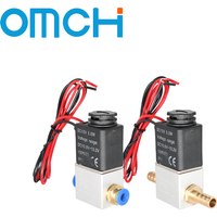 Normalerweise geschlossenes 1/4" Magnetventil DC 12V 24V AC 110V 220V Pneumatische Position Spule Legierung Intern Elektrisch für Luft Wasser Öl