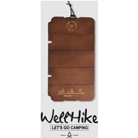 5โPanel Foldable Wooden Board Retro Texture Outdoor Camping Picnic Coffee Accessory for Metal Lunch Box