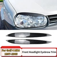 For VW Golf MK4 Golf 4 1997-2005 2Pcs ABS Glossy Black Headlight Eyebrow Eyelids Headlamp Cover Trim Tuning Accessories Body Kit