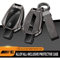 Zinc Alloy Car Logo Key Case For Mercedes Benz E300 E260 E350 E400 Car Key Cover For Mercedes E Class Remote Control Protector