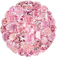 50 Pcs Transparent Pink Diamond Stickers Unique Gem Decals for Phone Case, Cup and Luggage Decor BulingBulingStickers Store