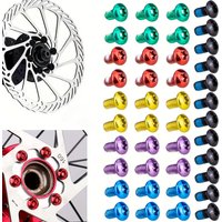 AliExpress NONE 12pcs Bicycle Disc Brake Rotor Torx Bolts T25 M5x10mm Stainless Steel MTB Road Mountain Bike Fixing Screws Cycling Accessory