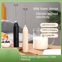 Handheld Milk Frother Portable Coffee Frother High Speed Electric Mixer Beverage Foam for Jam Cappuccino Kitchen Tools
