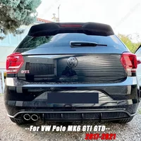 Fit For VW Polo MK6 GTI GTD Rear Bumper Diffuser 2017-2021 Cover Side Splitters Spoiler Lip ABS Glossy Black Body Kits Tuning