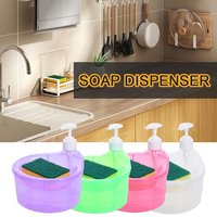 Soap Dispenser Kitchen Dishwashing Liquid Dispenser Kitchen Dish Soap Dispenser With Sponge Liquid Soap Container Dishwasher
