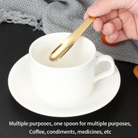 Creative Small Spoon Stainless Steel Coffee Spoon Titanium Plated Small Spoon Creative Ice Cream Spoon Ice Cream Spoon