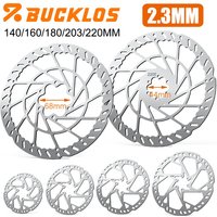 AliExpress BUCKLOS 2.3MM E-Bike Disc Brake Rotor 140/160/180/203MM Electric Bicycle Brake Rotor 220mm Dirt Bikes Brakes Rotors Front Rear