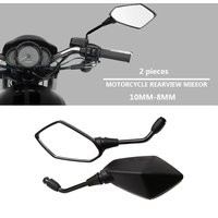 Rétroviseur Convexe Universel pour Moto, Scooter, E-Bike, 8mm 10mm, 2 Pièces/Paire