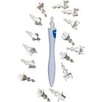 Portable Spiral Ear Wax Remover Tool Ear Cleaner with Soft Silicone 16 Replacement Tips Simply To Grab Extract Earwax
