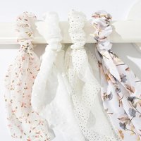 4pcs Drift Band Large Intestine Ring Small Fresh Multi-color Women's Simple Wind Fashion Ladies Hair Bands Hair Ring