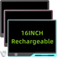 16inch/41cm Single Color USB Rechargeable LCD Writing Tablet, Birthday, Christmas, Or Halloween Gift