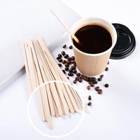 Disposable Wooden Coffee Stir Sticks, High-Grade Commercial Tableware for Milk Tea, Beverages, Milk Powder and Honey Drink