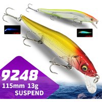 110mm13g Suspend Minnow Twitchbait Casting Trolling Artificial Isca Pesca Jerkbai for Fishing Trout Bass 9248