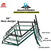 Travel Bike Frame Touring Bicycle Frame with Fork,46/49/51/53cm CR-M0 4130 Gravel Bicycle Frameset For Long-distance Bikes