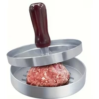 1PC Non-Stick Burger Press Patty Maker Metal Hamburger Mold for Beef Cheese Veggie Burger Making Suitable for BBQ Grill Cooking