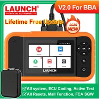 LAUNCH X431 Creader Elite 2.0 BBA ECU Coding Active Test for BMW for Benz for Audi Car Diagnostic Tool obd scanner Lifetime Free