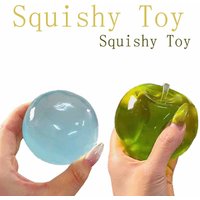 Blue Ball Green Apple Maltose Toys Squishy Anti Stress Sensory Fidget Toy Soft Transparent Slow-rebound Relax After Studying Toy
