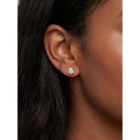 925 Sterling Silver Minimalism Classic Water Drop Zircon Earrings For Women Anniversary Party Shiny High Quality Fine Jewelry