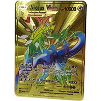 New 2026 Pokemon Metal Card English Anime Charizard Arceus Mewtwo Blastoise Vmax GX V Letters Game Collection Cards Kid Toy Gift