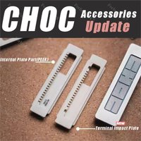 LAUTIE Choc Accessories Update Dense Terminal Impact Plate Dual-bead Slot Push Slider Dense Linear Feedback Plate