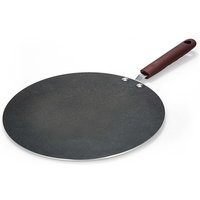 Pancake Pan Aluminum Alloy Crepe Maker Flat Pan Griddle Pan with Spreader & Spatula Crepe Maker Griddle Flat Pan