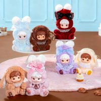 ROBOTIME Rolife Cream Cookii Bunny Plush Pendant Blind Box Dessert Themed Keychains Secret Chance Soft Collectible Gift for Girl
