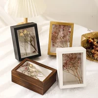 3D Hollow A4 DIY Rose Flower Frame Dry Flower Picture Frame Unique Shadow Box for Home Décor and Crafting Photo Frames