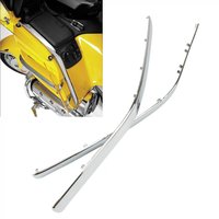 Wykończenie skrzynki bocznej motocykla łączenie owiewki w kształcie łuku chromowana dekoracja Strake dla Honda Goldwing GL1800 GL 1800 2001-2011 2010