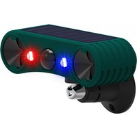 Solar Strobe Light with Motion Sensor Alarm Timed Human Body Induction Infrared Alarm Light Anti-theft Animal Repellent Device