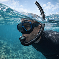 PVC Snorkel Diving Breathing Tube Flexible Adjustable Floating Breathing Snorkel Full Wet Adult Breathing Tube