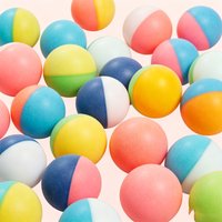 40mm BI-color Table Tennis Balls with Seam Clear Trajectory Mixed Color Ping Pong Balls ABS New Material Training Balls