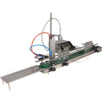 Fully automatic conveyor belt assembly line double-head liquid dispensing and filling machine intelligent induction