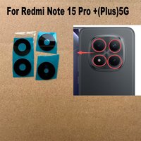 New For Xiaomi Redmi Note 15 Pro + Plus 5G Back Camera Lens Glass Rear Camera With Glue Sticker Adhesive Replacement