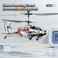 Beginner-Friendly RC Helicopter Toy Anti-Fall Design with Smart Hover One Key Operation Bright LED Lights 2.4GHz Stable Control
