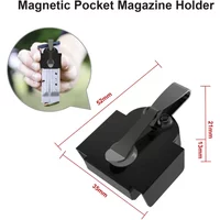 Magnetic Pocket Magazine Holder Heavy Duty Magazine Holster Standard Belt Clips for 9mm /.40 S&W Hunting Accessories