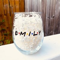 Personalized Name Clear Glass Cup Gift for Friends Women Sister Mom Birthday Party Accessories Friendship Best Friends Supplies