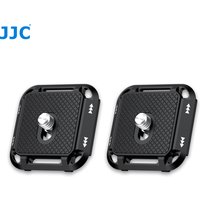 JJC 2pcs Universal Metal Quick Release Plate with Arca Swiss Camera Tripod Mount Plate for DSLR Canon Sony Nikon Camera