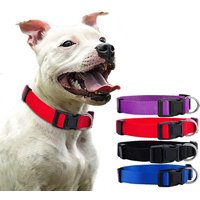 Durable Basic Nylon Dog Collar with Quick Release Adjustable for Extra Small Medium Dogs, Pet Training Supplies Accessories