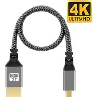 0.3/1/1.5/2/3/5/7.5/10M Nylon Braid HD 4K@60HZ V1.4 TPU HD 1080P Compatible Micro MicroHDMI TO HDMI Extension Male to Male Cable