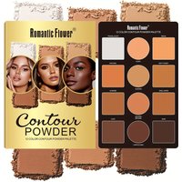 12 Colors Matte 3D Contour Pressed Powder Repair Tray Concealer Highlight Brighten Women Cosmetics Beauty Makeup