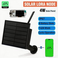 4W Solar LoRa Node 868 915MHz Heltec LoRaWAN Node Waterproof With Battery For Remote Area Network Transmission Meshtastic APP