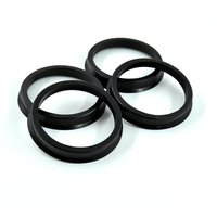 For AUDI 1Set 4 Hub Centric Rings Car Wheel Bore Center Collar 66.6-57.1mm Diameter