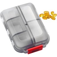 10 Grids Pill Case, Portable Small Weekly Travel Pill Organizer, Portable Pocket Pill Box Pill Container