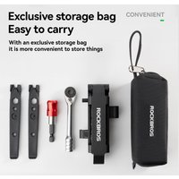 ROCKBROS Ratchet Wrench Set Multifunctional Repair Tool Wrench Folding Ratchet Tool Set Comfortable Tools