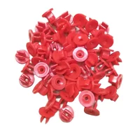 30pcs Plastic Screw Grommets Nylon Nut For FORD Under-Body Shield Nut Set Red W702438-S300 Interior Accessories NEW