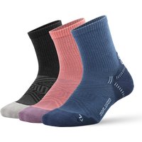 ZEALWOOD Running Cotton Socks Men's Women's Breathable Cushion No Show/Ankle/Crew Antibacterial Moisture Wicking Socks 3 Pairs